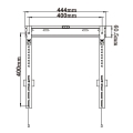 OMEGA TV MOUNT MAX VESA 400 23-60 ULTRA SLIM 10MM [44005] ALMA