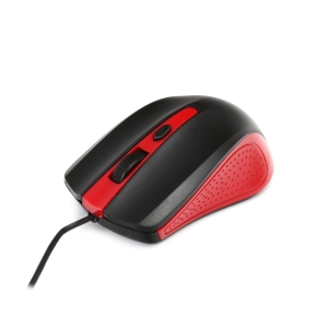 Mysz optyczna OMEGA OM-05R 1200 DPI czarno-czerwona