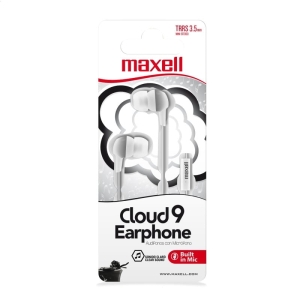 Słuchawki dokanałowe z mikrofonem MAXELL EB-CLOUD9 białe