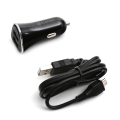 PLATINET CAR CHARGER 2xUSB 3,4A + microUSB cable 1m BLACK [43719]