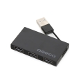OMEGA USB 2.0 HUB 4 PORT BOX BLACK [42851]