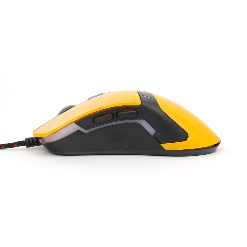 MOUSE OMEGA VARR OM-270 GAMING 1200-1600-2400-3200DPI YELLOW [41785]