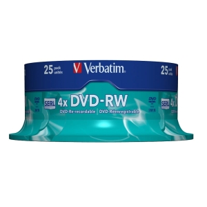 VERBATIM DVD-RW 4,7 GB 4X (25 szt.)