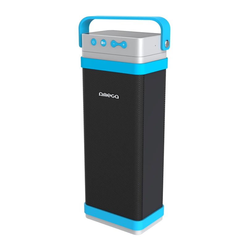 OMEGA SPEAKERS / GŁOŚNIKI 2.1 OG-095 CUBE OUTDOOR BLUETOOTH V4.0 SD 22W BLUE [43563]