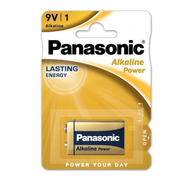 PANASONIC BATTERY ALKALINE 9V BLISTER 1'
