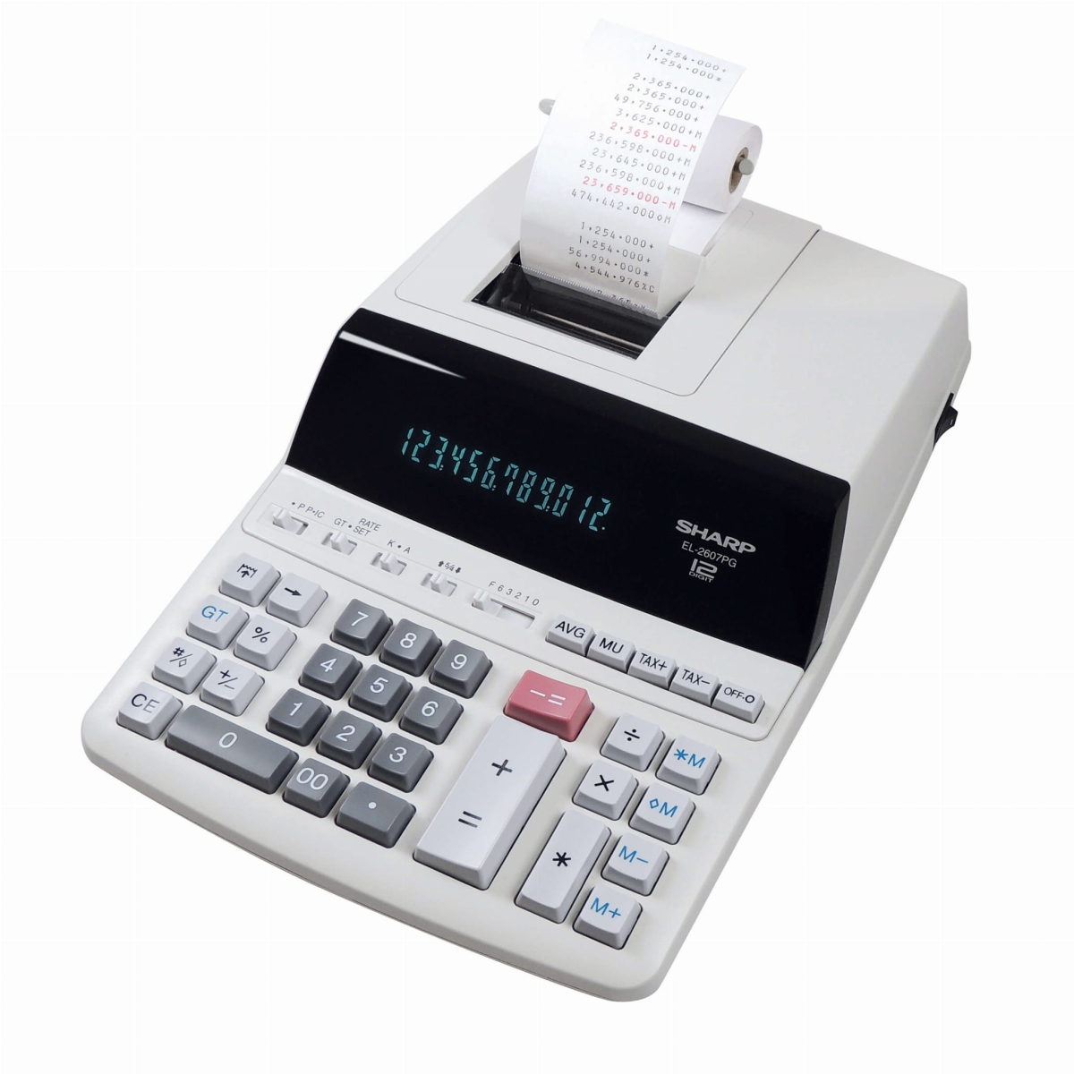 SHARP CALCULATOR PRINTING BOX EL2607PGGYSE