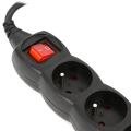 OMEGA LISTWA ZASILAJĄCA 3,0M 16A 5 SOCKET TYPE E FRENCH BLACK [41106]