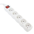 OMEGA LISTWA ZASILAJĄCA 3,0M 16A 5 SOCKET TYPE E FRENCH WHITE [41343]