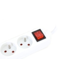 OMEGA LISTWA ZASILAJĄCA 5,0M 16A 5 SOCKET TYPE E FRENCH WHITE [43716]
