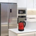 OMEGA ELECTRIC KETTLE 1500W STAINLESS STEEL BRUSHED FINISH [ 45189 ]