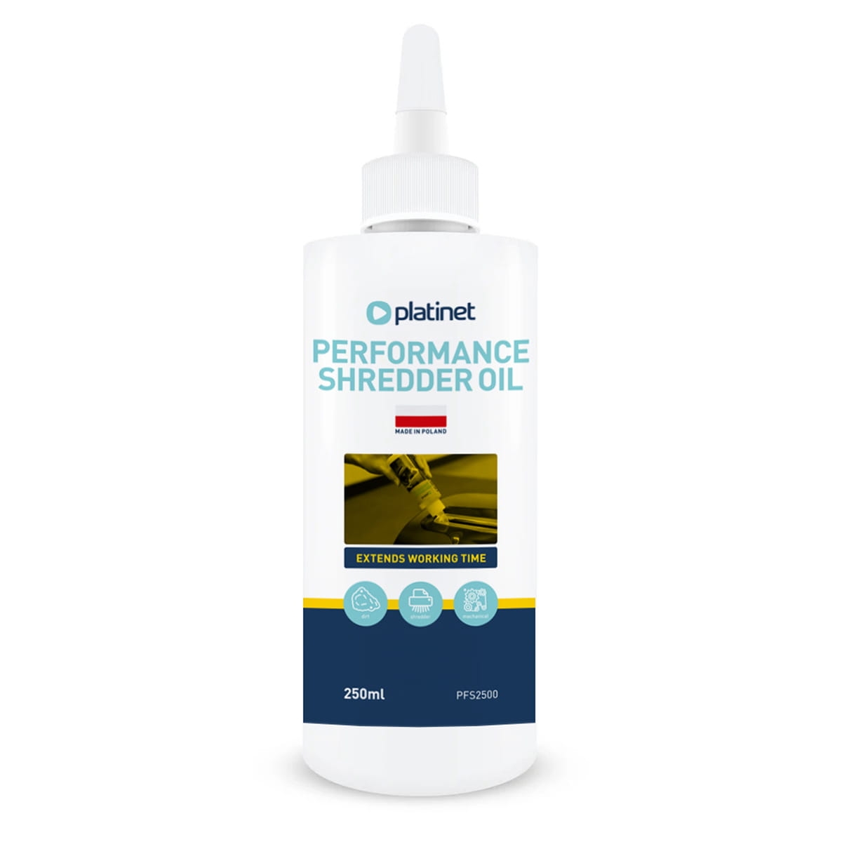PLATINET OLEJ DO NISZCZARKI 250ML /  PERFORMANCE OIL FOR PAPER SHREDDERS 250ML [45549]