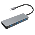 PLATINET MULTIMEDIA ADAPTER USB Type-C to USB 3.0 4-PORT [44708]