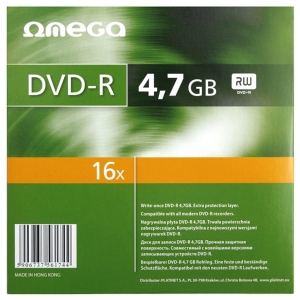 OMEGA DVD-R 4,7GB 16X SAFE PACK *1 [561744]