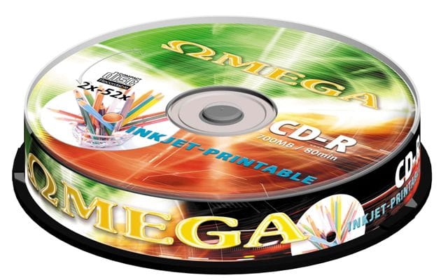 OMEGA CD-R 700MB PRINTABLE 52X CAKE*10 [56266]