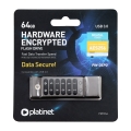 PLATINET PENDRIVE USB 3.0 PIN-DEPO METAL ENCRYPTED 64GB