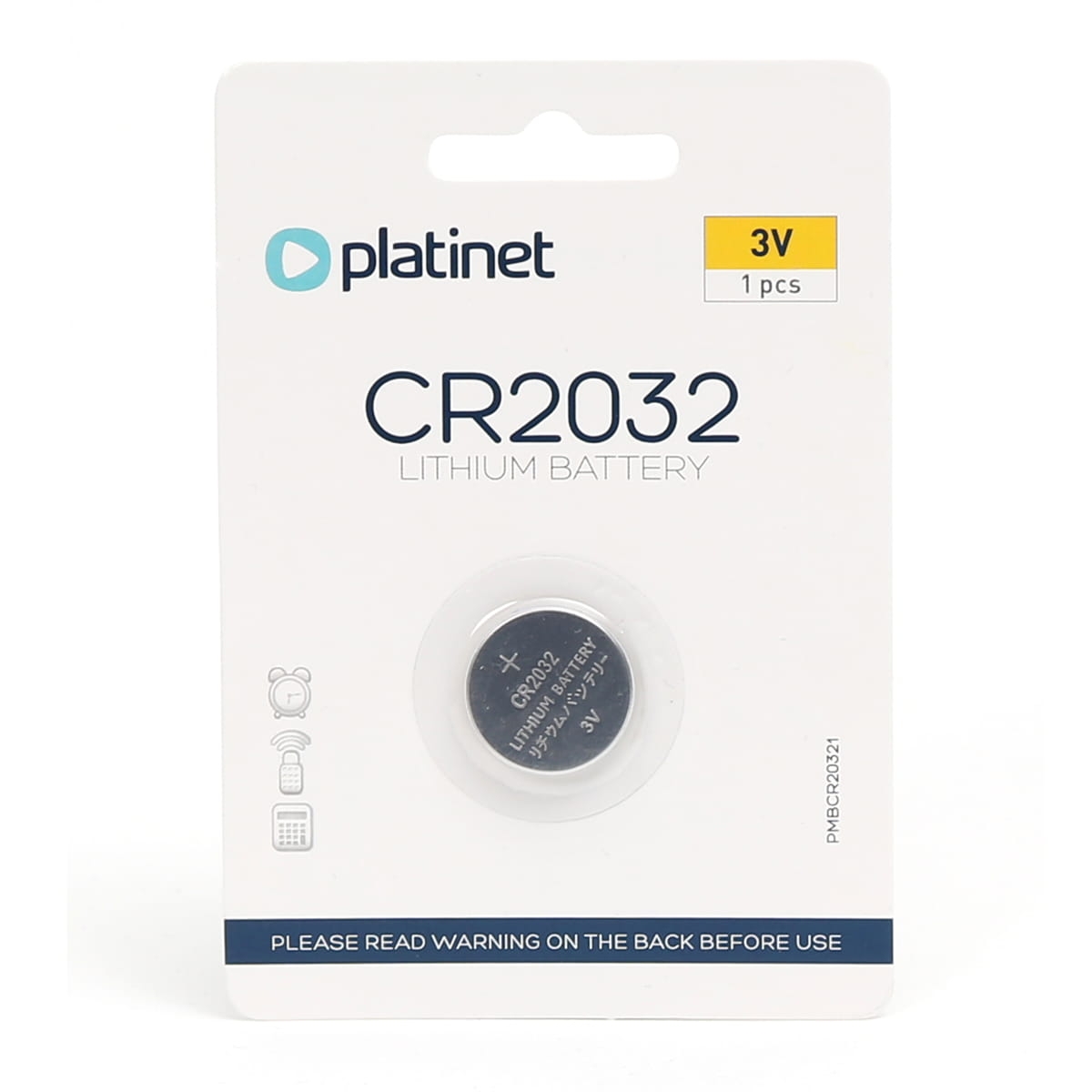 PLATINET BATTERY CR2032 BLISTER*1SZT [45445]