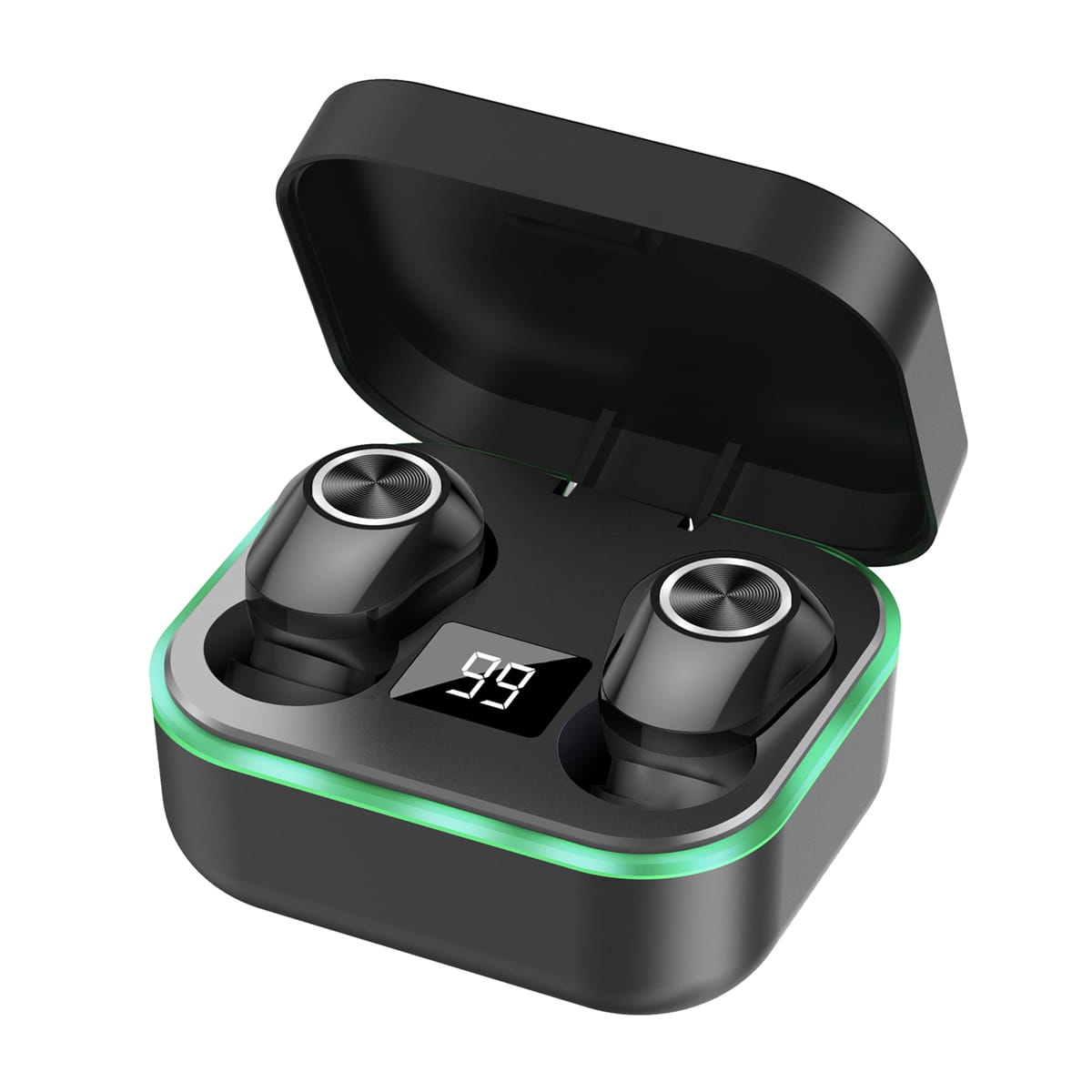 PM1030 PLATINET SŁUCHAWKI BLUETOOTH V5.0 + STACJA ŁADUJĄCA PM1030 STARDUST BLACK
