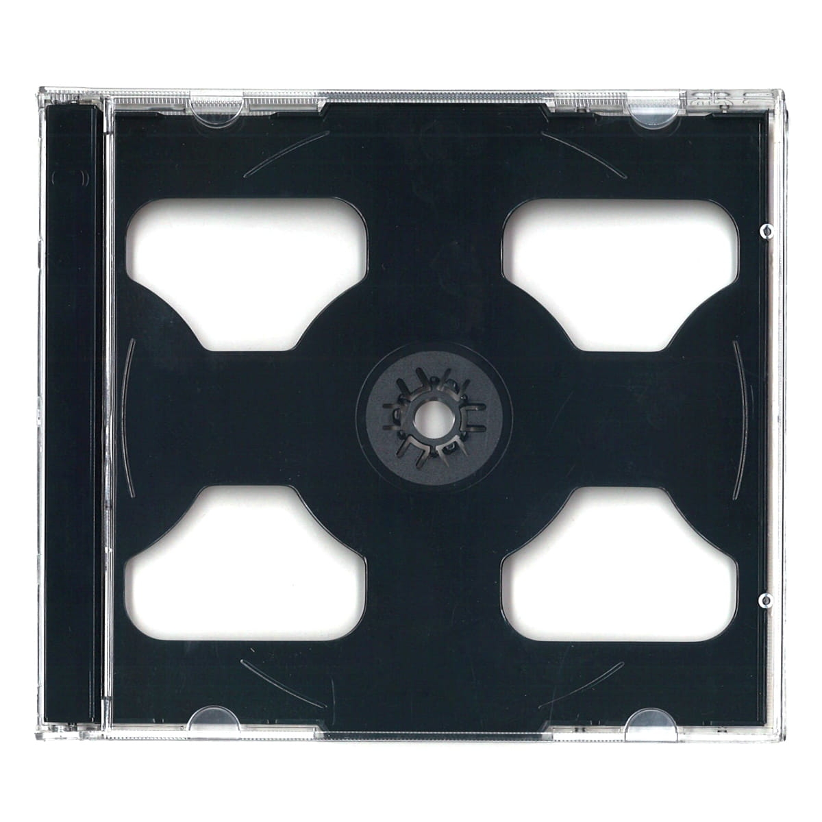 PUDEŁKO JEWEL CASE 2 CD BLACK 45219