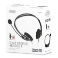 FREESTYLE HEADPHONES WITH MIC AND VOLUME CONTROL 2 X 3.5 MM JACK BLACK