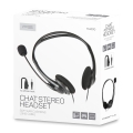 FREESTYLE HEADPHONES WITH MIC AND VOLUME CONTROL 1 X 3.5 MM JACK BLACK
