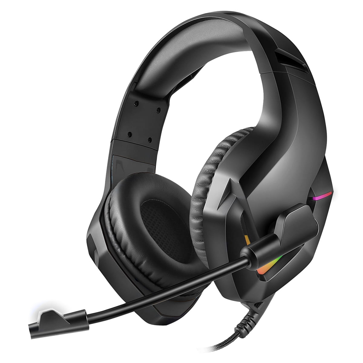 VARR GAMING RGB HEADSET MIC VH8050 3,5 ; USB  50mm BLACK [45561]