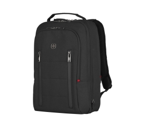 Wenger 606490 CITY TRAVELER 16" Travel Laptop Backpack, Padded laptop compartment with Expandable Overnight Packing Compartment in Black {24 Litres}