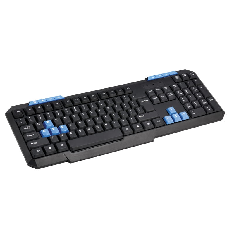 KEYBOARD US OMEGA OK-015 BLUE WSAD M-MEDIA USB [41957]