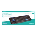 KEYBOARD US OMEGA OK-015 BLUE WSAD M-MEDIA USB [41957]