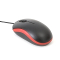 MOUSE OMEGA OM-07 3D OPTICAL 1000DPI VALUE LINE V2 BLACK/RED [43185]