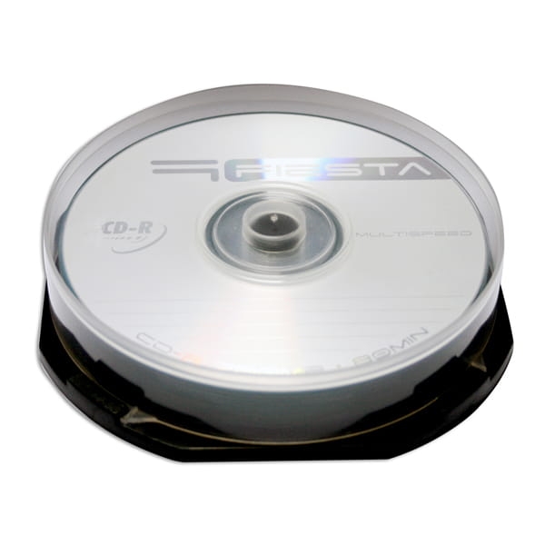 FIESTA CD-R 700MB 52X SILVER CAKE*10