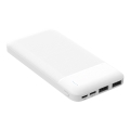 PLATINET POWER BANK 10000mAh Polymer ABS Texture White [45721]