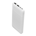 PLATINET POWER BANK 10000mAh Polymer ABS Texture White [45721]