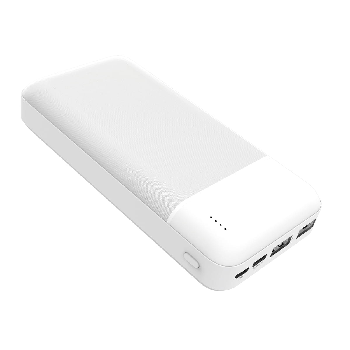 PLATINET POWER BANK 20000mAh Polymer ABS Texture White [45723]