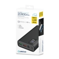 PLATINET POWER BANK 20000mAh Polymer PD 3.0 QC 3.0 LED Screen Black [45728]