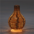 PLATINET TABLE RATTAN LAMP LIGHT BROWN S SHAPE MALE [45755]