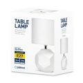 Ceramiczna lampka E27 25W biała