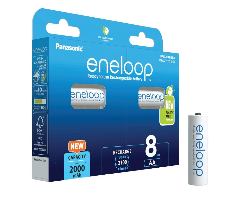PANASONIC ENELOOP R6/AA 2000mAh 8 SZT BLISTER