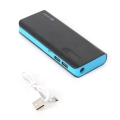 PLATINET POWER BANK 8000mAh + microUSB cable + torch BLACK/BLUE [42417] EOL