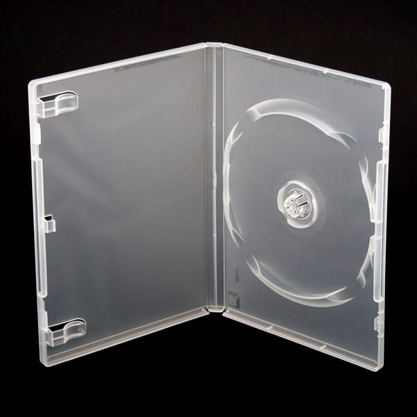 PUDEŁKO DVD 14MM OMEGA 1 FROSTED CLEAR MACHINE GRADE