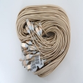 OMEGA TOKARA FABRIC CABLE KABEL BRAIDED MICRO USB 1,5A 118 COPPER POLYBAG OEM 2M GOLD [44176]