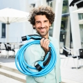 MENNEKES CHARGING CABLE KABEL DO ŁADOWANIA SAMOCHODU 11KW MODE 3 TYPE 2 32A 3PH 4M BLUE