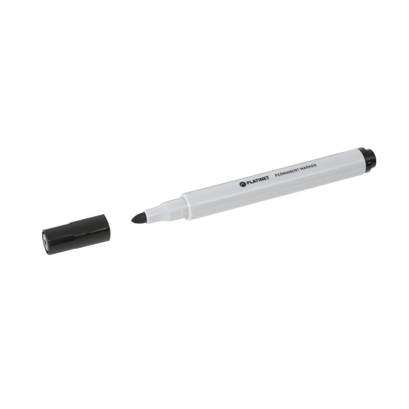 PLATINET PERMANENT MARKERS BLACK BLISTER*4  43013