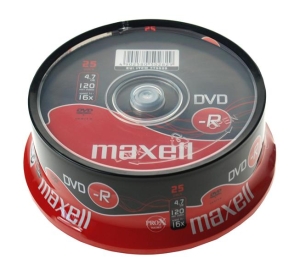 MAXELL DVD+R 4,7 GB 16X (25 szt.)