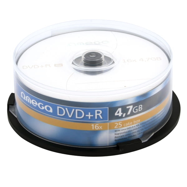 OMEGA DVD+R 4,7GB 16X CAKE*25 [56820]