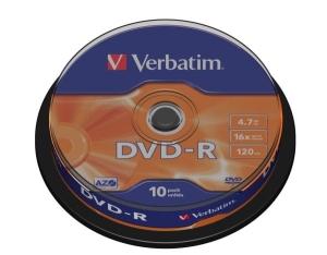 VERBATIM DVD-R 4,7 GB 16X (10 szt.)