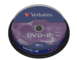 VERBATIM DVD+R 4,7 GB 16X (10 szt.)