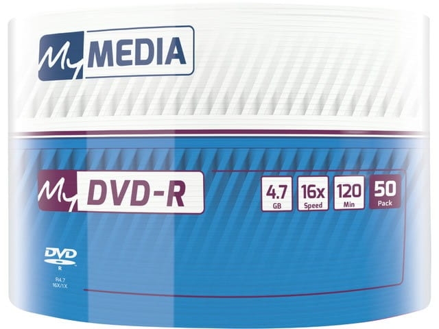MyMEDIA by Verbatim DVD-R 4,7GB 16X 50PK Wrap  69200