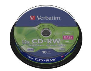 VERBATIM CD-RW 700 MB 8-12X (10 szt.)