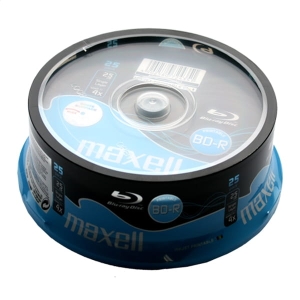 MAXELL BLU-RAY BD-R 25GB 4X FULL INKJET PRINT CAKE*25 276071.00.TW