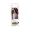 PLATINET HERA MICRO USB TO USB LEATHER CABLE 1M 2,4A BROWN [43293]